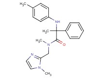 N-methyl-N-[(1-methyl-1H-imidazol-2-yl)methyl]-2-[(4-methylphenyl)amino]-2-phenylpropanamide