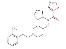 N-cyclopentyl-N-({1-[2-(2-methylphenyl)ethyl]piperidin-4-yl}methyl)-1,3-oxazole-5-carboxamide