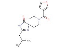 8-(3-furoyl)-2-isobutyl-1,3,8-triazaspiro[4.5]dec-1-en-4-one