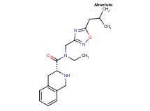 (3R)-N-ethyl-N-[(5-isobutyl-1,2,4-oxadiazol-3-yl)methyl]-1,2,3,4-tetrahydroisoquinoline-3-carboxamide