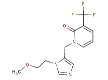 1-{[1-(2-methoxyethyl)-1H-imidazol-5-yl]methyl}-3-(trifluoromethyl)pyridin-2(1H)-one