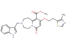 methyl 3-(1H-indol-3-ylmethyl)-9-[2-(4-methyl-1,3-thiazol-5-yl)ethoxy]-7-oxo-1,2,3,4,5,7-hexahydropyrido[1,2-d][1,4]diazepine-10-carboxylate