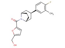 (5-{[(3-endo)-3-(4-fluoro-3-methylphenyl)-8-azabicyclo[3.2.1]oct-8-yl]carbonyl}-2-furyl)methanol