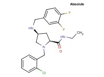 (4S)-1-(2-chlorobenzyl)-4-[(3,4-difluorobenzyl)amino]-N-ethyl-L-prolinamide
