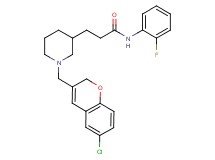 3-{1-[(6-chloro-2H-chromen-3-yl)methyl]-3-piperidinyl}-N-(2-fluorophenyl)propanamide