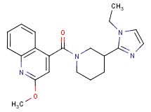 4-{[3-(1-ethyl-1H-imidazol-2-yl)-1-piperidinyl]carbonyl}-2-methoxyquinoline