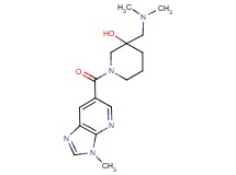 3-[(dimethylamino)methyl]-1-[(3-methyl-3H-imidazo[4,5-b]pyridin-6-yl)carbonyl]-3-piperidinol
