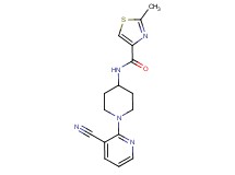 N-[1-(3-cyanopyridin-2-yl)piperidin-4-yl]-2-methyl-1,3-thiazole-4-carboxamide