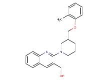 (2-{3-[(2-methylphenoxy)methyl]-1-piperidinyl}-3-quinolinyl)methanol