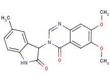 6,7-dimethoxy-3-(5-methyl-2-oxo-2,3-dihydro-1H-indol-3-yl)quinazolin-4(3H)-one