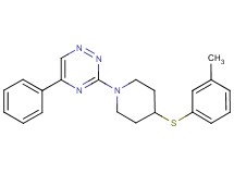 3-{4-[(3-methylphenyl)thio]-1-piperidinyl}-5-phenyl-1,2,4-triazine