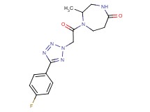 1-{[5-(4-fluorophenyl)-2H-tetrazol-2-yl]acetyl}-2-methyl-1,4-diazepan-5-one