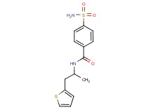 4-(aminosulfonyl)-N-[1-methyl-2-(2-thienyl)ethyl]benzamide