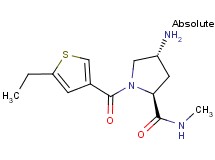 (4R)-4-amino-1-[(5-ethyl-3-thienyl)carbonyl]-N-methyl-L-prolinamide