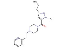 1-[(1-methyl-3-propyl-1H-pyrazol-5-yl)carbonyl]-4-[2-(2-pyridinyl)ethyl]piperazine