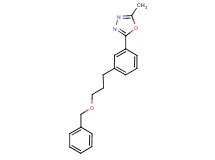 2-{3-[3-(benzyloxy)propyl]phenyl}-5-methyl-1,3,4-oxadiazole