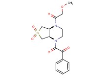 2-[(4aS*,7aR*)-4-(methoxyacetyl)-6,6-dioxidohexahydrothieno[3,4-b]pyrazin-1(2H)-yl]-2-oxo-1-phenylethanone