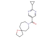 8-[(2-cyclopropylpyrimidin-5-yl)carbonyl]-1-oxa-8-azaspiro[4.6]undecane
