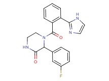 3-(3-fluorophenyl)-4-[2-(1H-imidazol-2-yl)benzoyl]piperazin-2-one