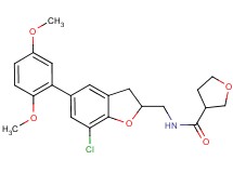 N-{[7-chloro-5-(2,5-dimethoxyphenyl)-2,3-dihydro-1-benzofuran-2-yl]methyl}tetrahydro-3-furancarboxamide