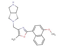 rel-(3aR,6aS)-2-{[2-(4-methoxy-1-naphthyl)-5-methyl-1,3-oxazol-4-yl]methyl}octahydropyrrolo[3,4-c]pyrrole dihydrochloride
