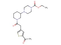 ethyl 4-{1-[(5-acetyl-3-thienyl)acetyl]-3-piperidinyl}-1-piperazinecarboxylate