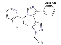 2-{(1S)-1-[5-(1-ethyl-1H-pyrazol-4-yl)-4-phenyl-1H-imidazol-1-yl]ethyl}-3-methylpyridine