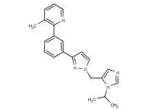 2-(3-{1-[(1-isopropyl-1H-imidazol-5-yl)methyl]-1H-pyrazol-3-yl}phenyl)-3-methylpyridine