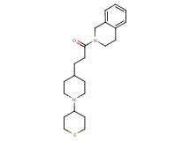2-{3-[1-(tetrahydro-2H-thiopyran-4-yl)-4-piperidinyl]propanoyl}-1,2,3,4-tetrahydroisoquinoline