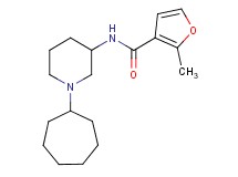 N-(1-cycloheptyl-3-piperidinyl)-2-methyl-3-furamide