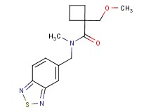 N-(2,1,3-benzothiadiazol-5-ylmethyl)-1-(methoxymethyl)-N-methylcyclobutanecarboxamide