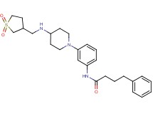 N-[3-(4-{[(1,1-dioxidotetrahydro-3-thienyl)methyl]amino}-1-piperidinyl)phenyl]-4-phenylbutanamide