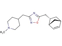4-({5-[(1S*,2S*,4S*)-bicyclo[2.2.1]hept-5-en-2-ylmethyl]-1,2,4-oxadiazol-3-yl}methyl)-1-methylpiperidine