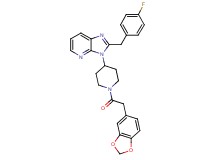 3-[1-(1,3-benzodioxol-5-ylacetyl)-4-piperidinyl]-2-(4-fluorobenzyl)-3H-imidazo[4,5-b]pyridine