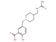 5-({4-[(acetylamino)methyl]-1-piperidinyl}methyl)-2-hydroxybenzoic acid