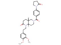 (4aR*,8aS*)-1-[2-(3,4-dimethoxyphenyl)ethyl]-6-[4-(2-oxo-1-pyrrolidinyl)benzoyl]octahydro-1,6-naphthyridin-2(1H)-one