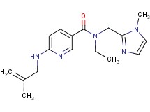 N-ethyl-N-[(1-methyl-1H-imidazol-2-yl)methyl]-6-[(2-methyl-2-propen-1-yl)amino]nicotinamide