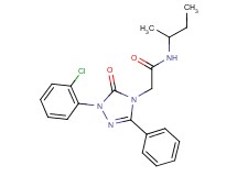 N-(sec-butyl)-2-[1-(2-chlorophenyl)-5-oxo-3-phenyl-1,5-dihydro-4H-1,2,4-triazol-4-yl]acetamide