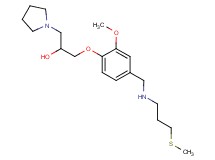 1-[2-methoxy-4-({[3-(methylthio)propyl]amino}methyl)phenoxy]-3-(1-pyrrolidinyl)-2-propanol