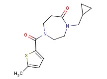 4-(cyclopropylmethyl)-1-[(5-methyl-2-thienyl)carbonyl]-1,4-diazepan-5-one
