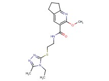 N-{2-[(4-ethyl-5-methyl-4H-1,2,4-triazol-3-yl)thio]ethyl}-2-methoxy-6,7-dihydro-5H-cyclopenta[b]pyridine-3-carboxamide