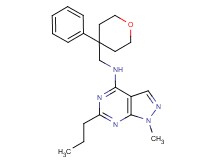 1-methyl-N-[(4-phenyltetrahydro-2H-pyran-4-yl)methyl]-6-propyl-1H-pyrazolo[3,4-d]pyrimidin-4-amine