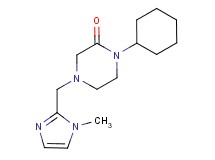 1-cyclohexyl-4-[(1-methyl-1H-imidazol-2-yl)methyl]piperazin-2-one