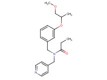 N-[3-(2-methoxy-1-methylethoxy)benzyl]-N-(4-pyridinylmethyl)propanamide