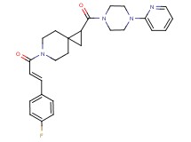 6-[(2E)-3-(4-fluorophenyl)-2-propenoyl]-1-{[4-(2-pyridinyl)-1-piperazinyl]carbonyl}-6-azaspiro[2.5]octane