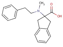 2-[methyl(2-phenylethyl)amino]-2-indanecarboxylic acid