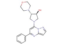 (3S*,4S*)-4-morpholin-4-yl-1-(5-phenylpyrazolo[1,5-a]pyrimidin-7-yl)pyrrolidin-3-ol