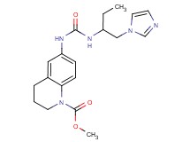 methyl 6-[({[1-(1H-imidazol-1-ylmethyl)propyl]amino}carbonyl)amino]-3,4-dihydroquinoline-1(2H)-carboxylate