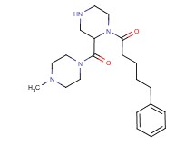 2-[(4-methyl-1-piperazinyl)carbonyl]-1-(5-phenylpentanoyl)piperazine