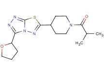 6-(1-isobutyrylpiperidin-4-yl)-3-(tetrahydrofuran-2-yl)[1,2,4]triazolo[3,4-b][1,3,4]thiadiazole